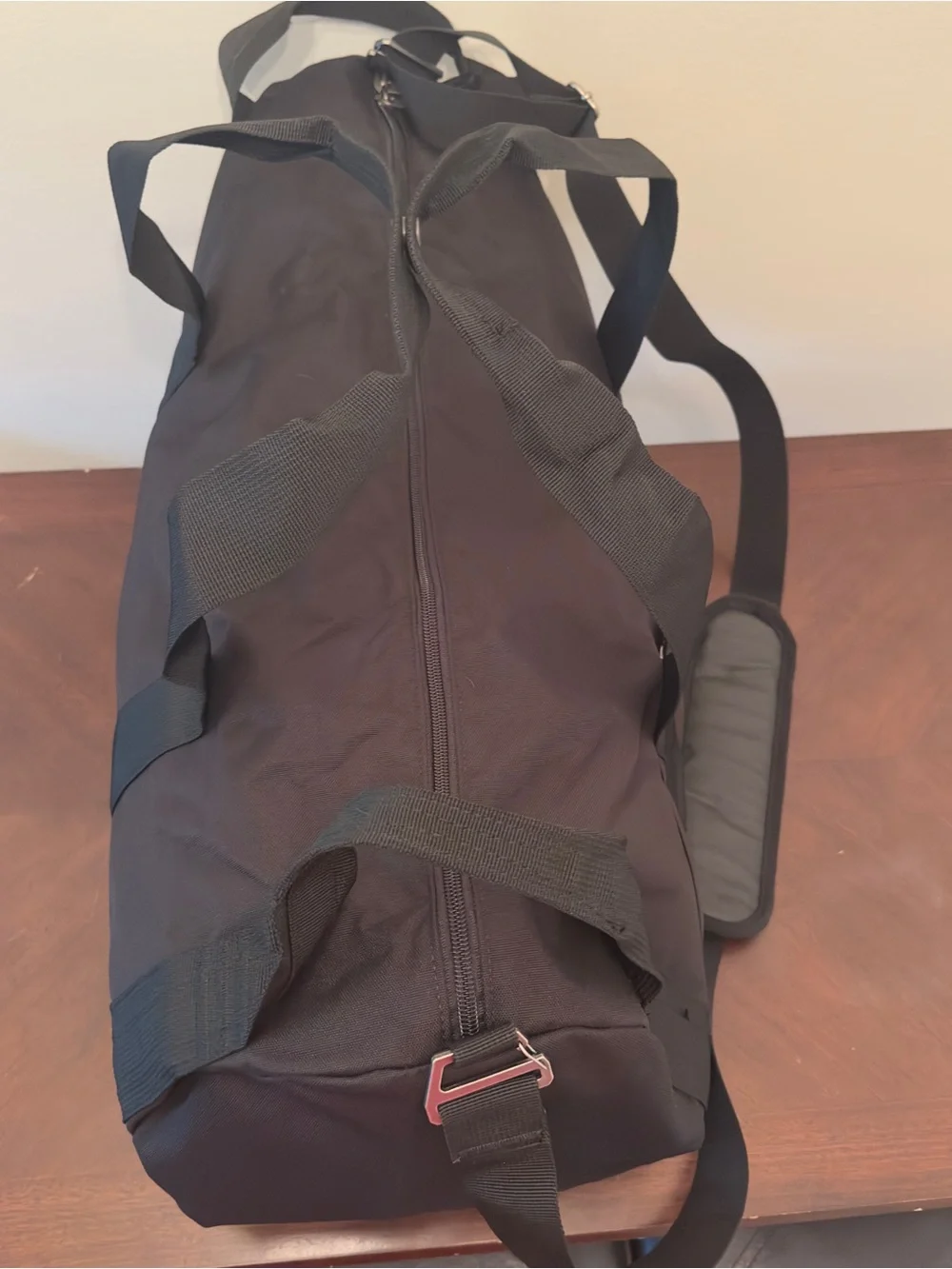 Carhartt Black Canvas Duffel with Adjustable Shoulder Strap